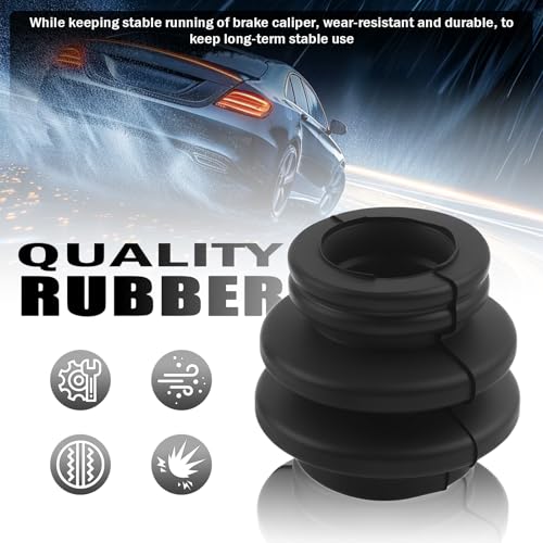 VKQTS 4PCS Brake Caliper Pins Bushing Kit Rubber,Dust Resistant Brake Caliper Rebuild Kit Compatible with Toyota Cadillac Jeep Lexus,Brakes Calipers Slide Pin Kits Car Accessories - Image 3