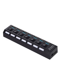 نيبمينينت موزع USB به 7 منافذ أسود  - Image 1