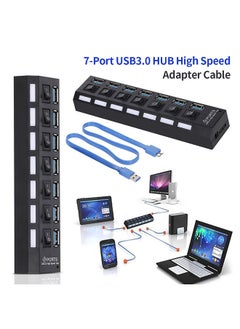 نيبمينينت موزع USB به 7 منافذ أسود  - Image 4