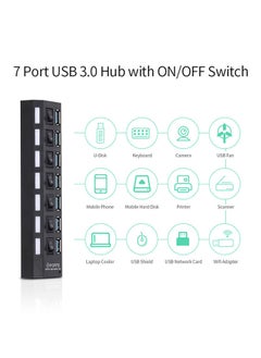 نيبمينينت موزع USB به 7 منافذ أسود  - Image 5