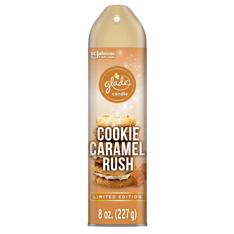 Glade Air Freshener, Room Spray, Cookie Caramel Rush, 8 Oz - Image 1