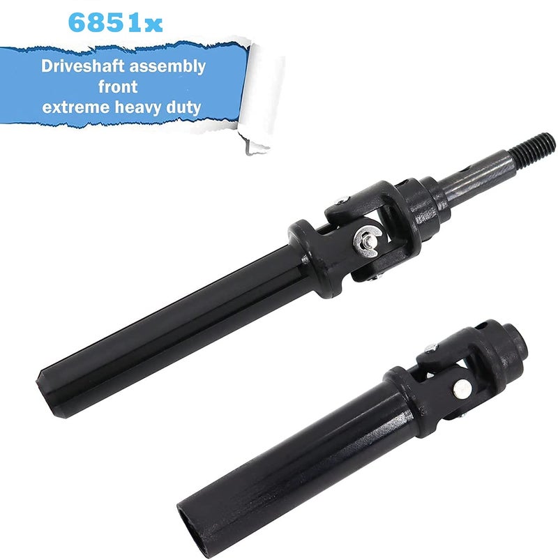 Wadoy 6851X Replacement Compatible With Traxxas Slash 4X4 And Stampede 4X4 Models Front Heavy Duty Driveshaft Assembly - Image 2