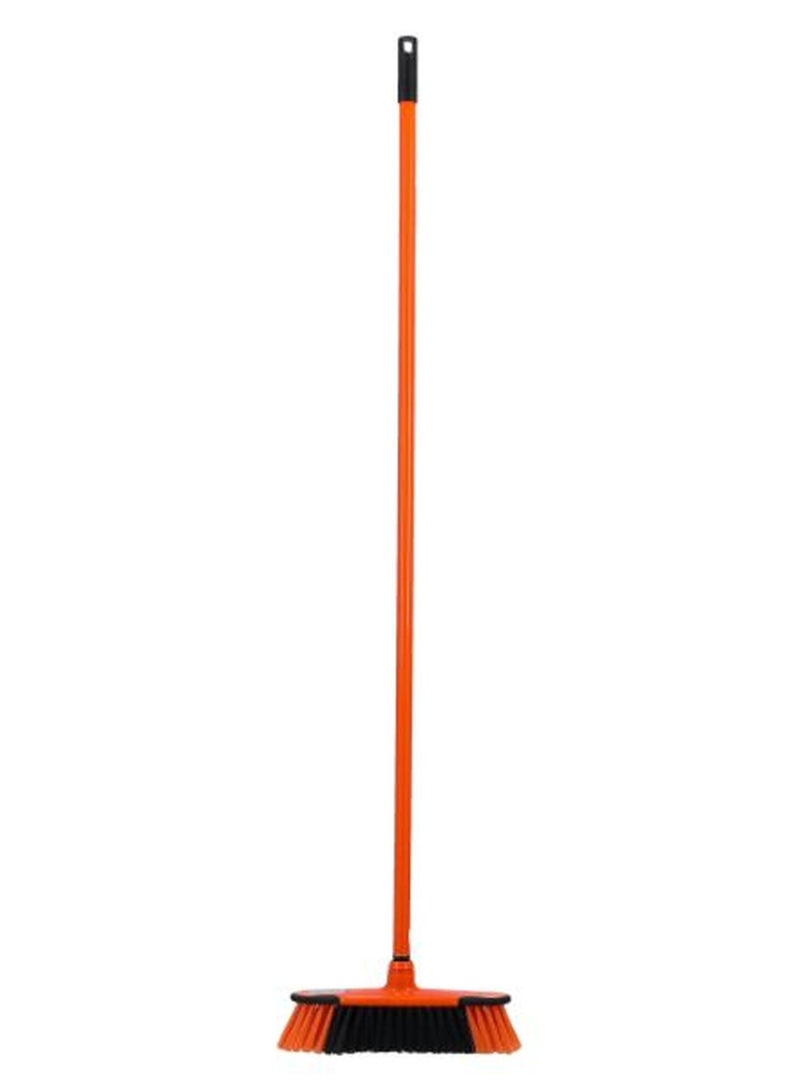 Royalford Floor Broom 27X6X124Cm Multicolor Orange/ Black - Image 1