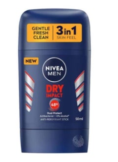 NIVEA MEN Anti Perspirant Stick Day Impact Dual Protect 50 ML  - Image 1