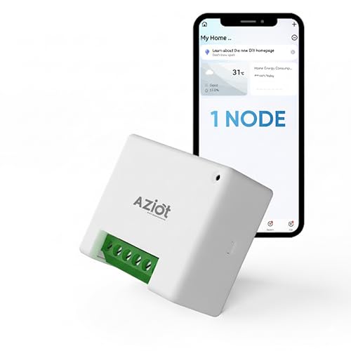 AZIOT 1 Node(16amp) Smart Switch - WiFi/Bluetooth Communication - Made in India - Timer Function - Works with Google Home and Amazon Alexa - Image 1