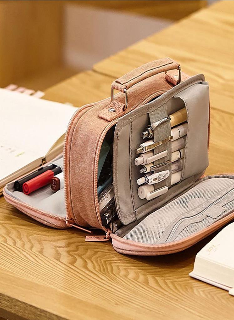 Eckek - Sagit Unisex Big Capacity Pencil Case Pen Pouch Holder Case Storage Bag - Image 1