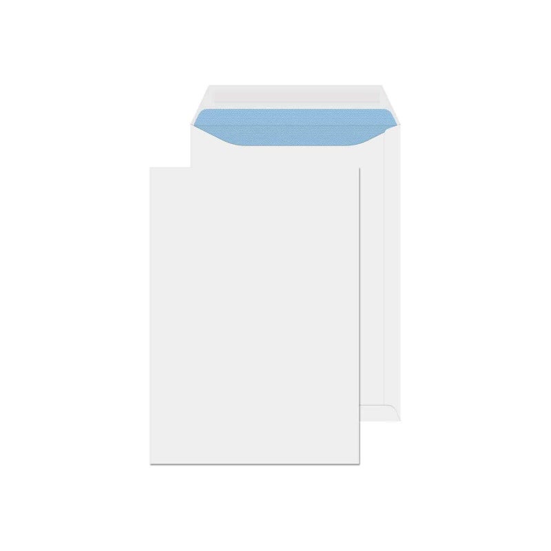 A4/C4 Self Seal White Pocket Envelopes – 229x324mm, 100 GSM, No Window – for Home, Office, and Business Mailing Pack of 25