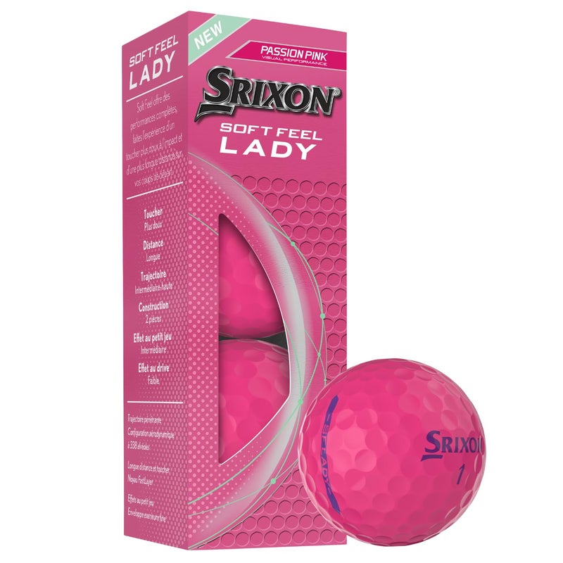Srixon Soft Feel Lady Golf Balls, Soft Feel Lady 9, Pink - Image 4