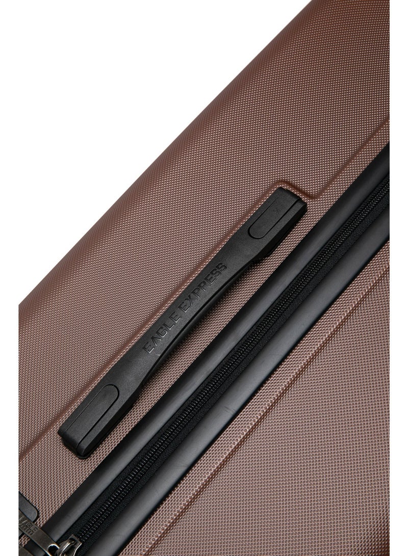 ايجل اكسبريس إيجل إكسبريس فينتشر حقيبة سفر مقصورة 20 بوصة - بني قهوة - صلبة ABS - غطاء حماية مجاني - ضمان لمدة عام - Image 4