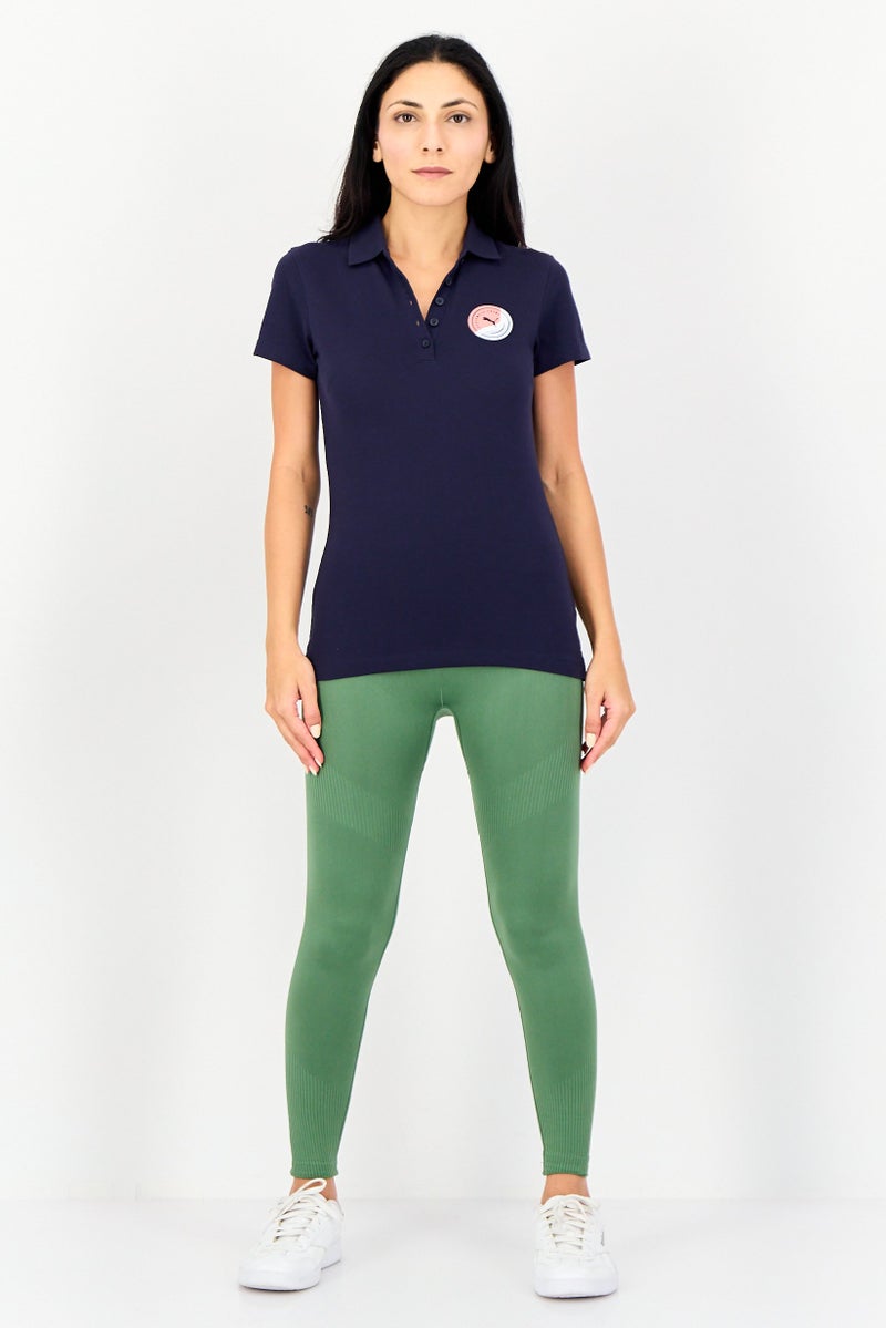 PUMA Women Regular Fit Short Sleeves Outdoor Polo Shirt, Dark Navy - Image 4