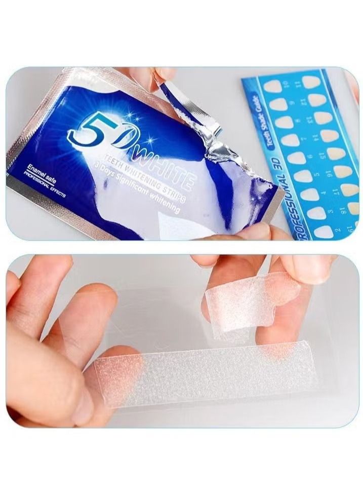 جنرال 5D White Whitestrips شرائط تبييض الأسنان مجموعة 7 قطعة  - Image 2