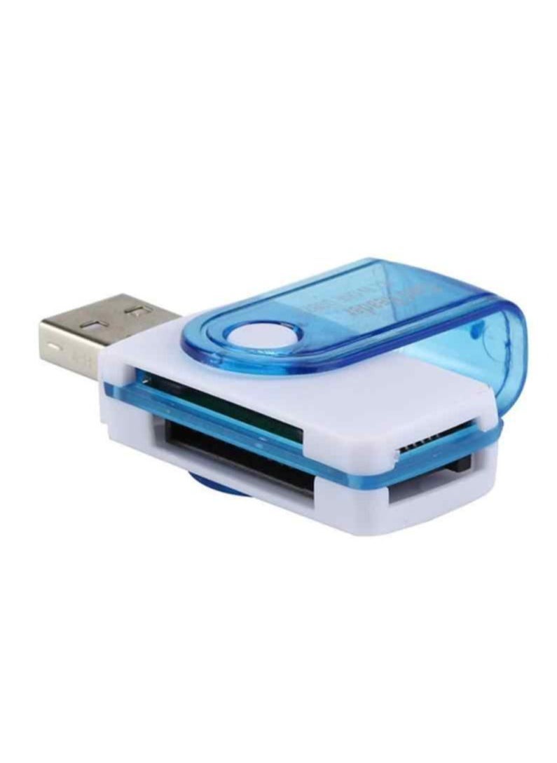 ماركة غير محددة - 4 في 1 قارئ بطاقات ذاكرة USB 2.0 لبطاقات Micro SD و TF و M2 - Image 1