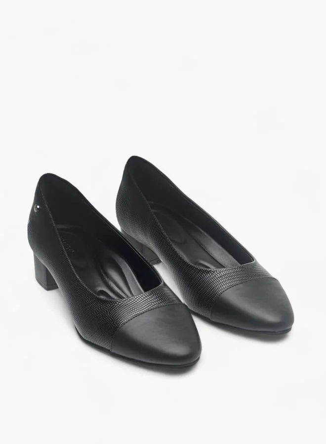 سيليست حذاء باليرينا نسائي سهل الارتداء بكعب عريض وملمس مميز