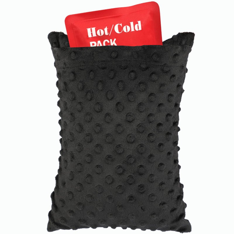 BNRendles Hysterectomy Pillow Pocket Tummy Pillows Hysterectomy Recovery Gifts Ice Pack Not Included Small Portable Abdominal Cushion After Surgery Post CSection Women Minky Dot Black