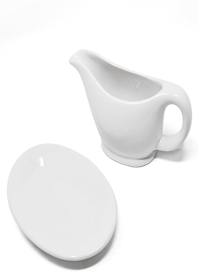 Kovot 12 Ounce Ceramic Gravy Boat And Ceramic Saucer Stand - pzsku/ZAC9A689680A57FB0979CZ/45/_/1716550885/3796c58b-dafd-49c3-98da-01ac38117f95