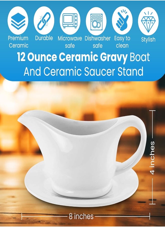 Kovot 12 Ounce Ceramic Gravy Boat And Ceramic Saucer Stand - pzsku/ZAC9A689680A57FB0979CZ/45/_/1716550887/9b3e150f-d3d9-42b7-b22c-15a595c41f89