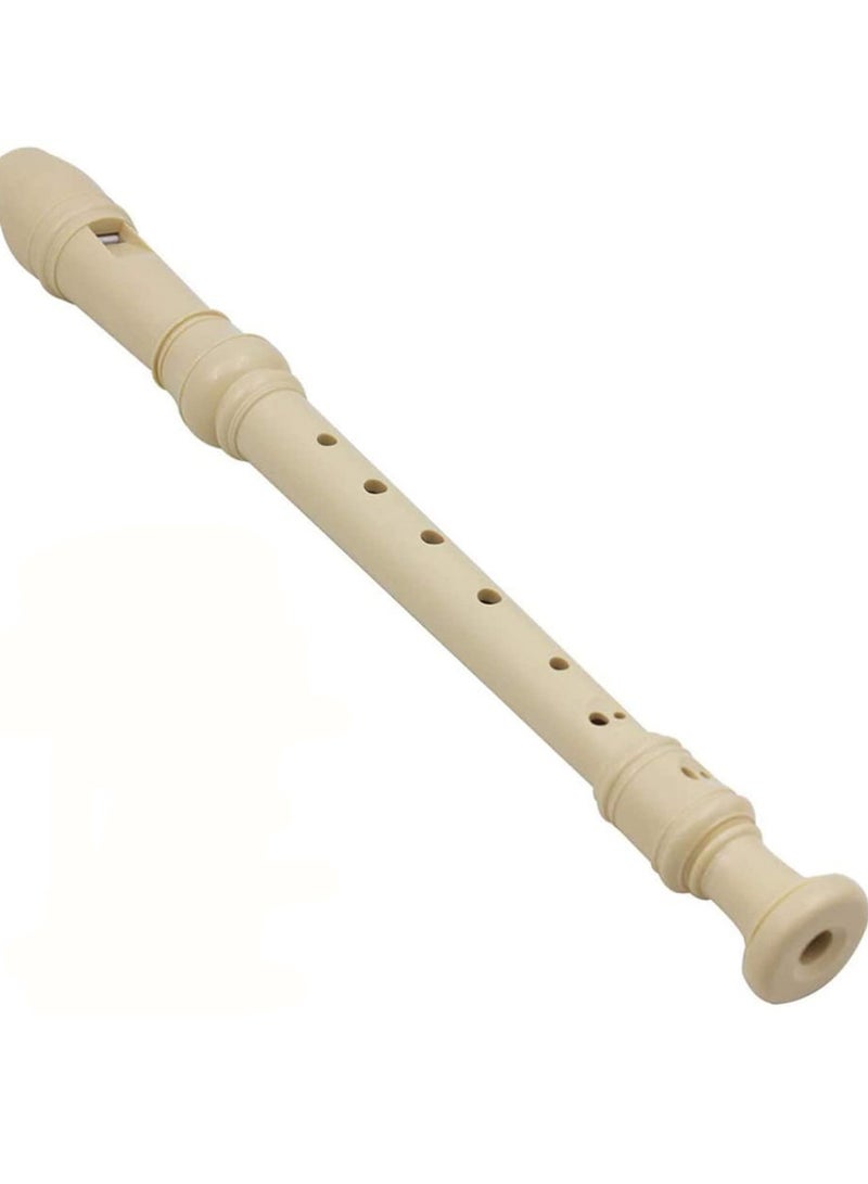 دوركو صوبرانو مسجل فلوت أداة، ألمانية الطراز 8 ثقب أداة الموسيقى، ويشمل فلوت تنظيف قضيب وحقيبة التخزين (العاج الأبيض) - Image 1