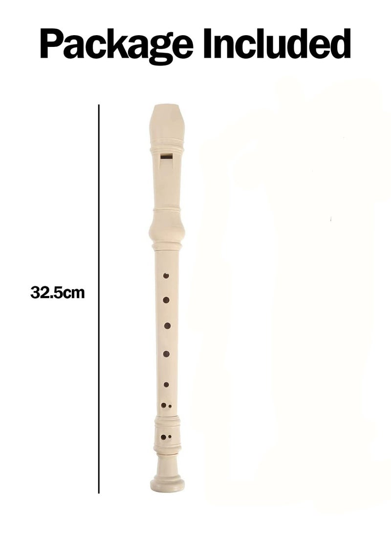 دوركو صوبرانو مسجل فلوت أداة، ألمانية الطراز 8 ثقب أداة الموسيقى، ويشمل فلوت تنظيف قضيب وحقيبة التخزين (العاج الأبيض) - Image 5