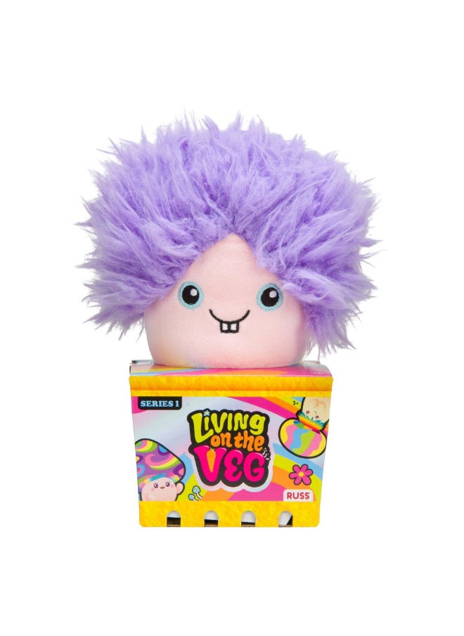 RUSS Russ RBLV Series 1 Living on the Veg TJ and Romy Mushroom Medley Characters Plush Toys, 6-Inch Height 