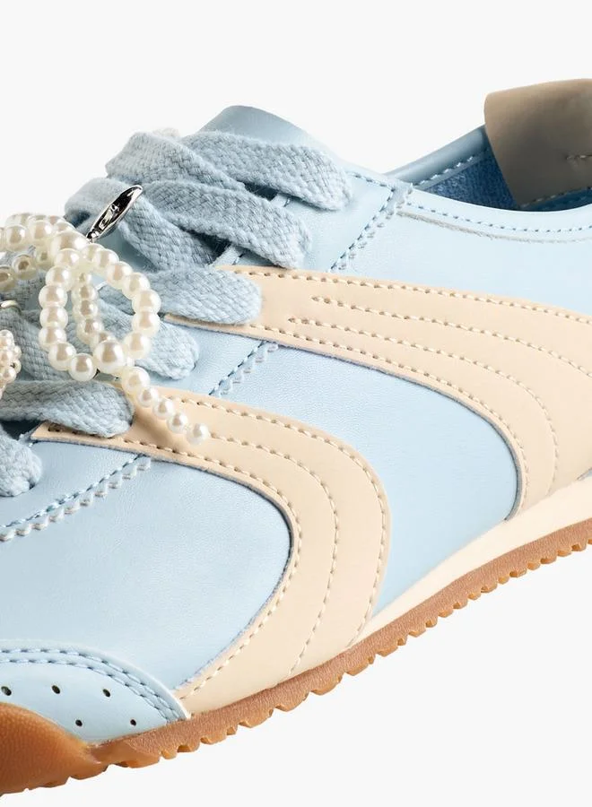 Celeste  Women Pearl Embellished Sneakers for Women | Best Price UAE