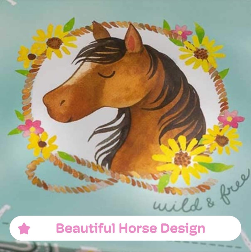 Jewelkeeper Girl's Musical Jewelry Storage Box Pullout Drawer, Horse and Barn Design, Home on the Range Tune - Image 5