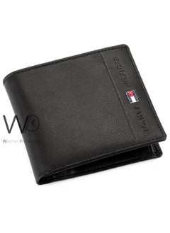 Tommy Hilfiger Wallet for Men Black Color Natural Leather