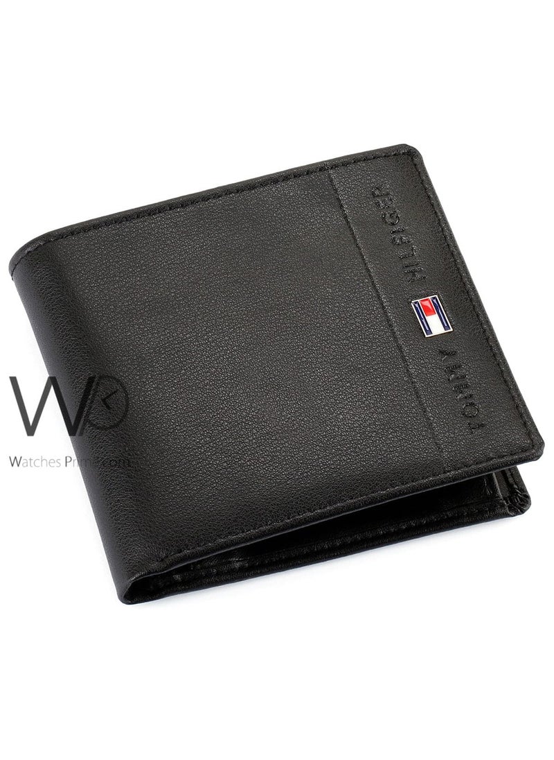 Tommy Hilfiger Plus - Tommy Hilfiger Wallet for Men Black Color Natural Leather - Image 1