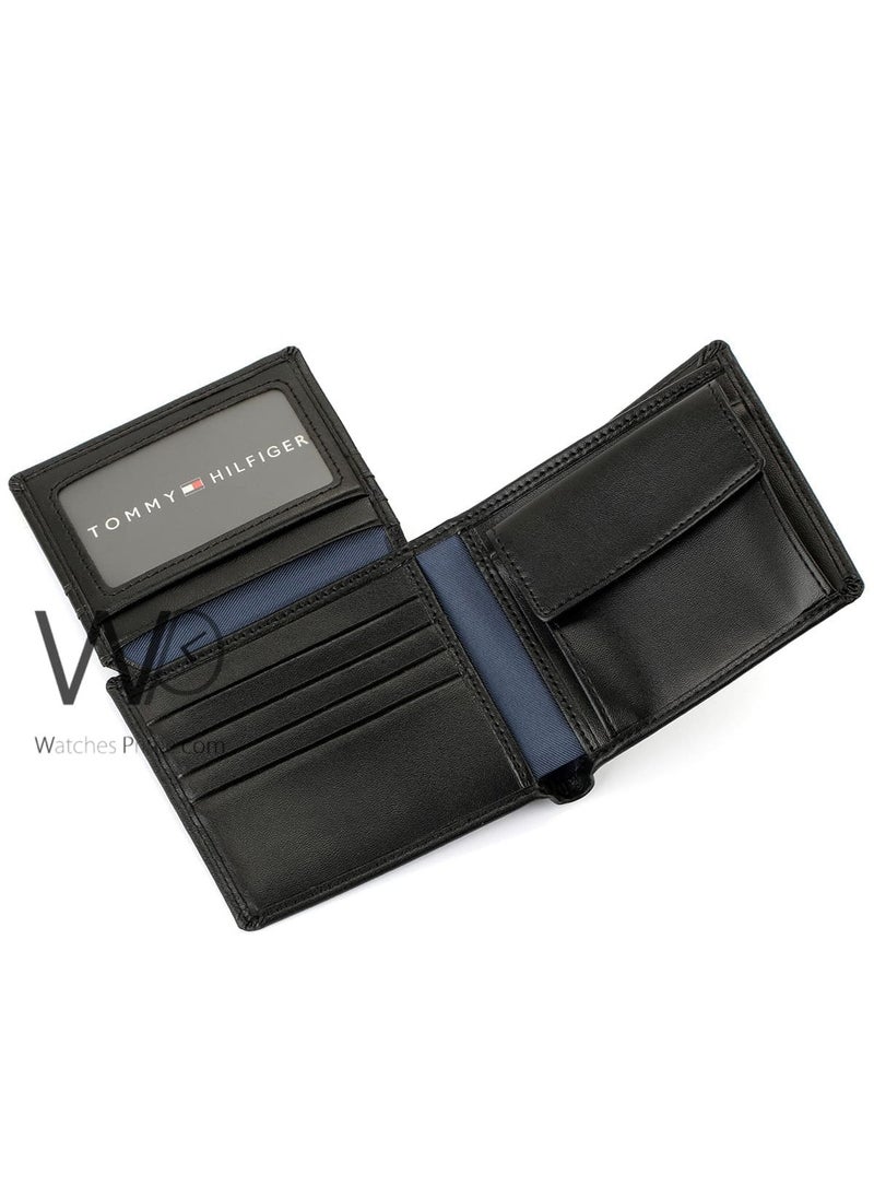 Tommy Hilfiger Plus - Tommy Hilfiger Wallet for Men Black Color Natural Leather - Image 1