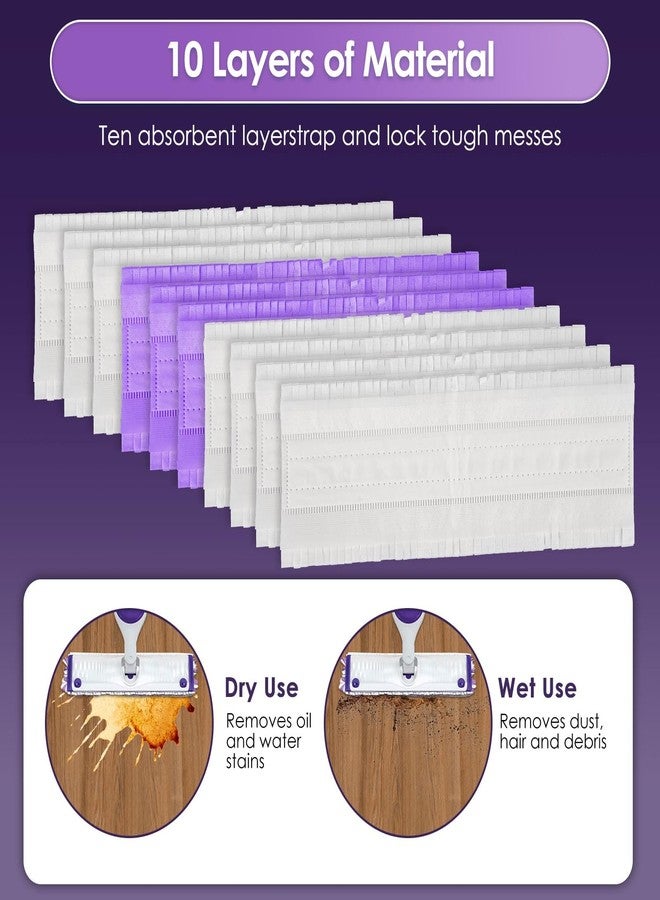 BRUVISH (15 Pack) PowerMop Replacement Power Mop Pads for Swiffer PowerMop, Disposable PowerMop Mopping Pad Refills Compatible with Swiffer PowerMop, Multi-Surface Mop Pad Refills for Floor Cleaning - Image 5