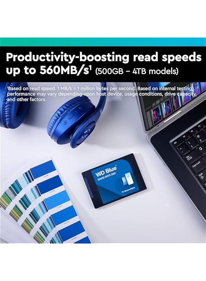 Arabest 2TB Western Digital Blue SA510 SSD - SATA III 6 Gbps, 2.5''/7mm, Speeds up to 560 MB/s.  - Image 2