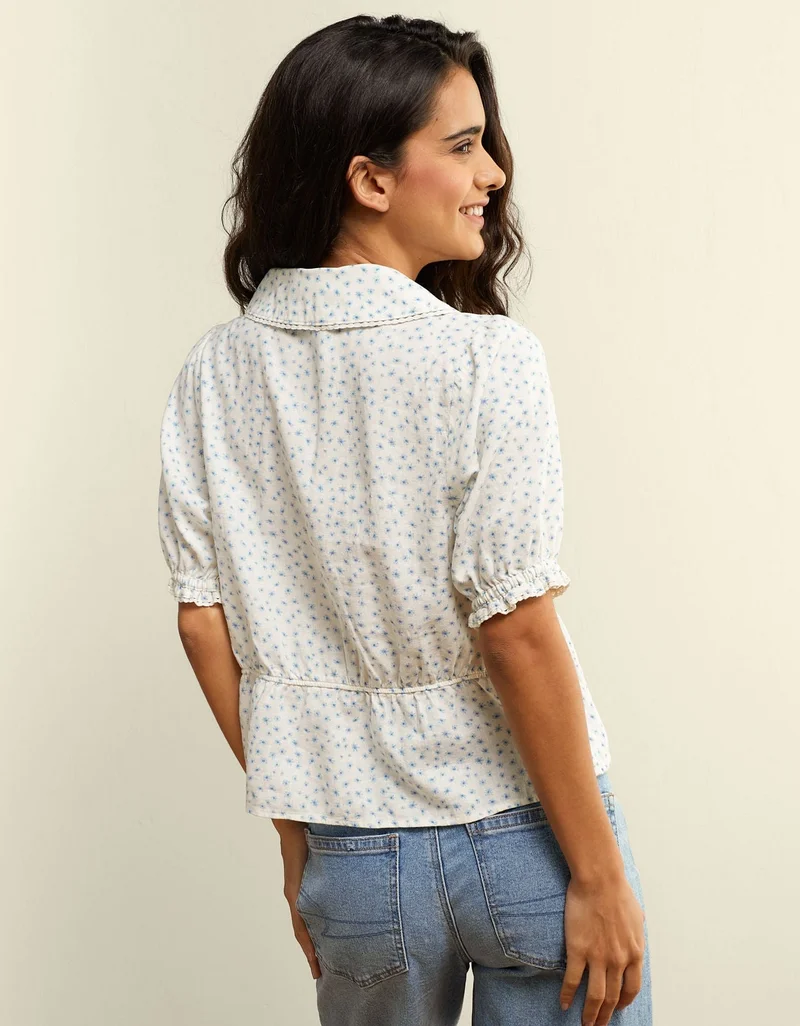American Eagle AE Puff Sleeve Top