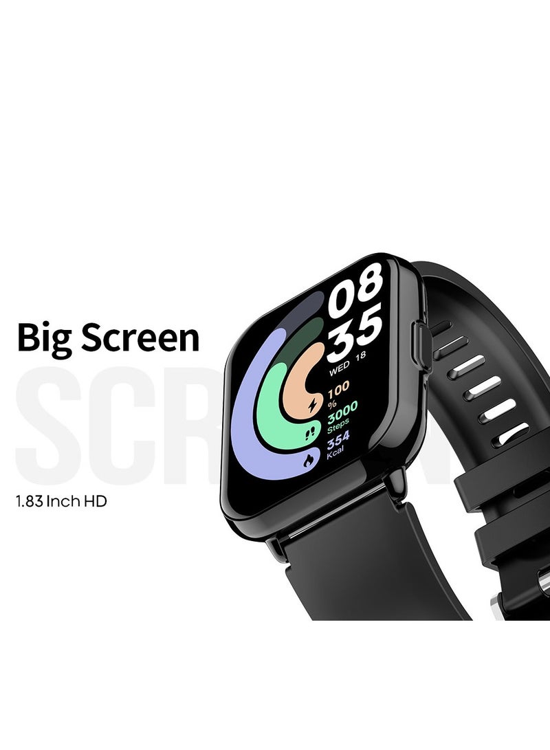 Smart Watch,Business Smartwatch,Waterproof Fitness Watch, Bluetooth Calling,Zinc Alloy Vacuum Plating, Heart Rate Monitoring,Smart watch  Black - Image 2