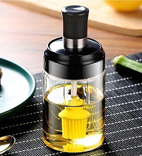 Onlyeasy Kitchen Spice Jar With Spoon High Borosilicate Glass Jar For Salt Spice Honey Sugar Ghee Storage Bottle Glass Container Jar 250ml SET OF 2 - Image 2