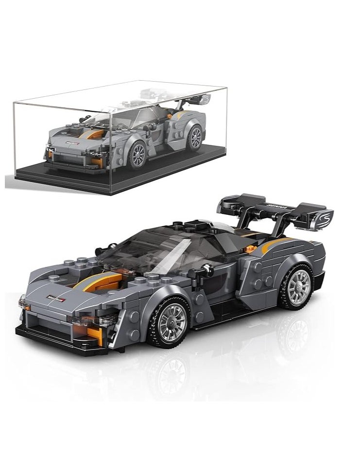 mould king 27008 Educational Speed Champion Car Building Block Toy with Display Case, Model Car Kits Cool Simulation Cockpit Car Building Blocks, Race Car Building Brick Kits for Adults and Kids 8+(352PCS)  - Image 1
