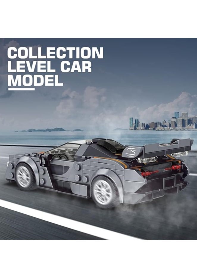 mould king 27008 Educational Speed Champion Car Building Block Toy with Display Case, Model Car Kits Cool Simulation Cockpit Car Building Blocks, Race Car Building Brick Kits for Adults and Kids 8+(352PCS)  - Image 2