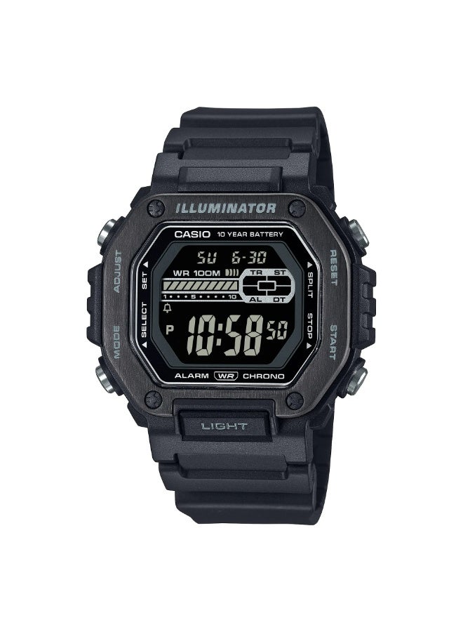 Casio MWD-110HB-1BV Unisex Digital Watch Black Resin Strap 100M Water Resistant