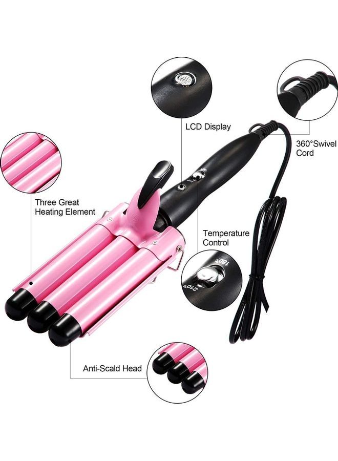 NIBEMINENT 3 Barrel Hair Waver Curling Multicolour - Image 5