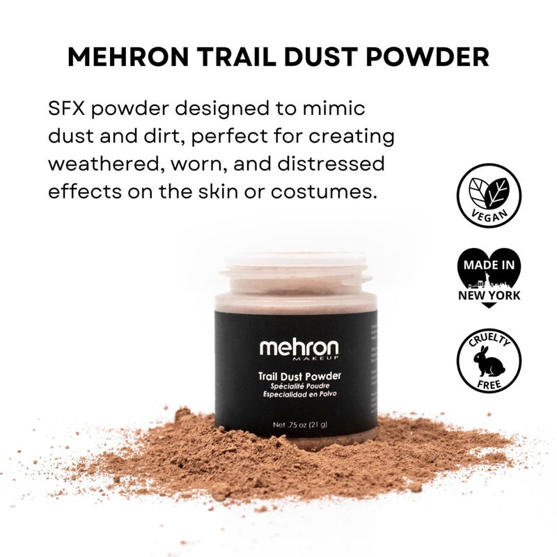 Mehron Makeup Special Effects Powder (.75 ounce) (Trail Dust) - Image 2