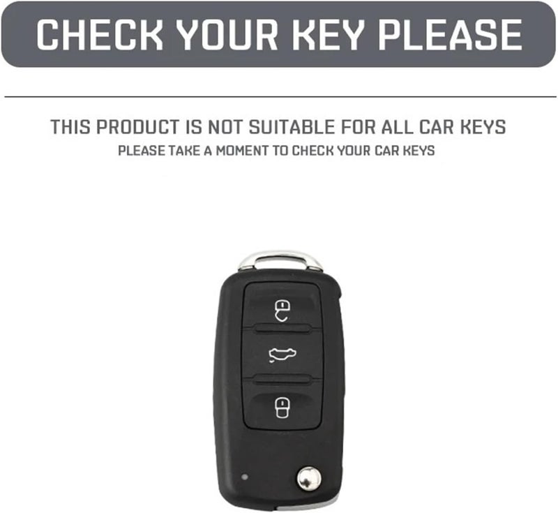 Leather Car Key Fob Cover for fit for Models - Polo, Leon, Altea, Octavia, Kodiaq(Green Set 2) - Image 4