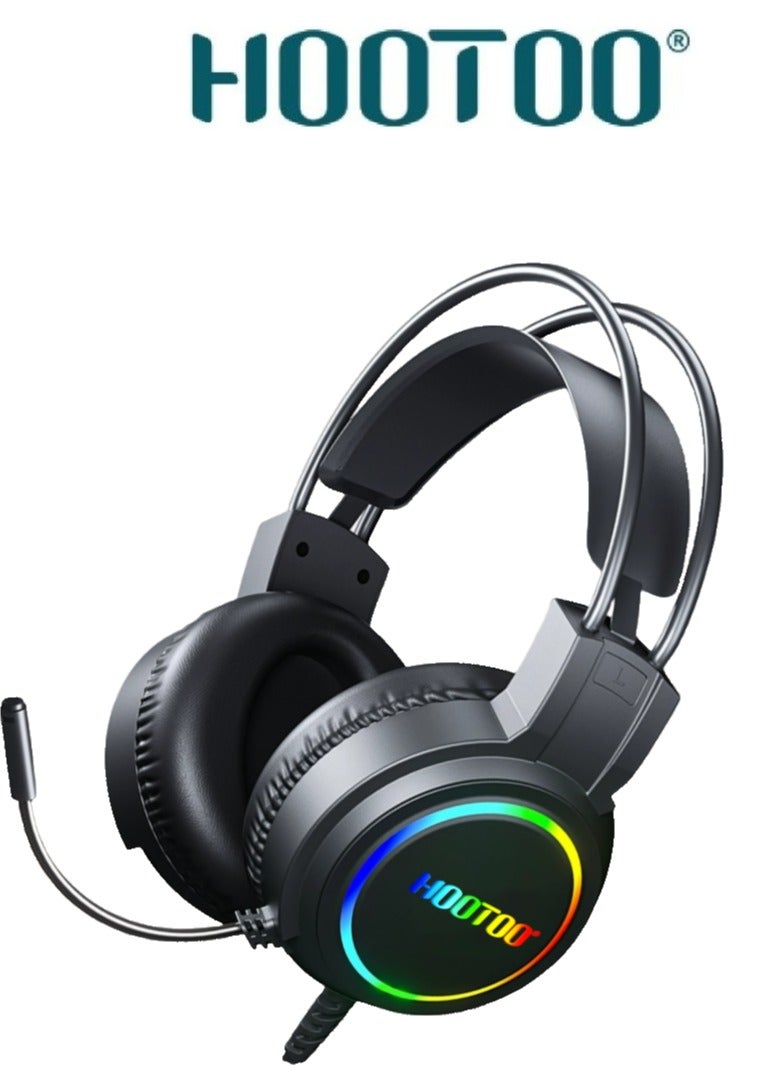 هوتو Hootoo Gaming Headset With Rgb Lighting