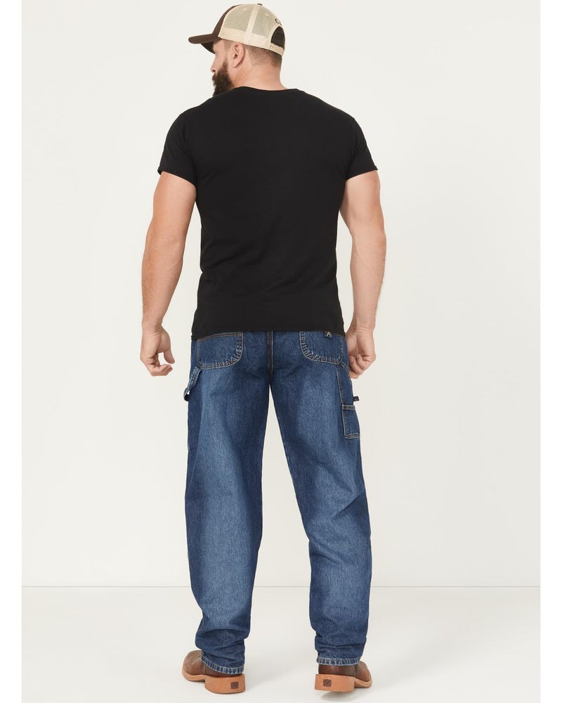Cinch Men's Blue Label Carpenter Loose Fit Jean , Medium Stone Sandblast, 35W x 32L - Image 3