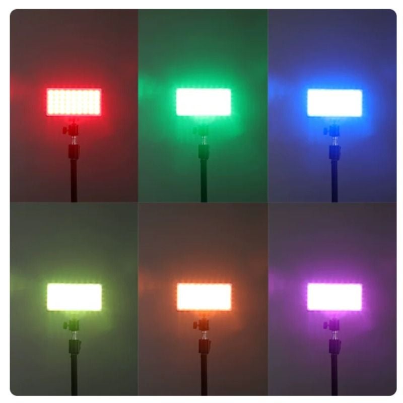 NiceFoto T158rgbw Small RGB LED Light 2500k-9900k Bi-Color Cri95 Tlci95 Fill Light Panel for Live Streaming and Video Conferencing - Image 2
