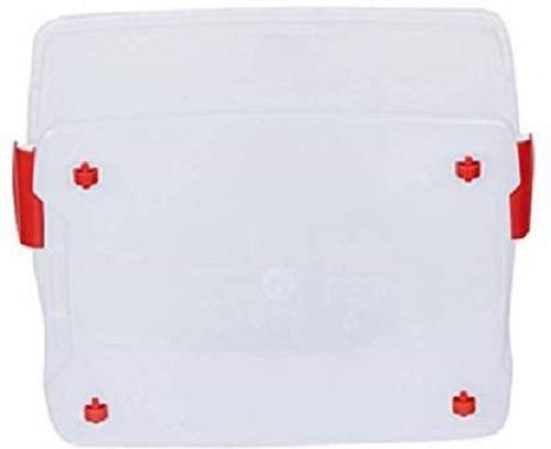 Easymart Multipurpose Plastic Storage Container Box with Wheels 25 LTR (Clear, Transparent)(Pack of 1) - Image 3