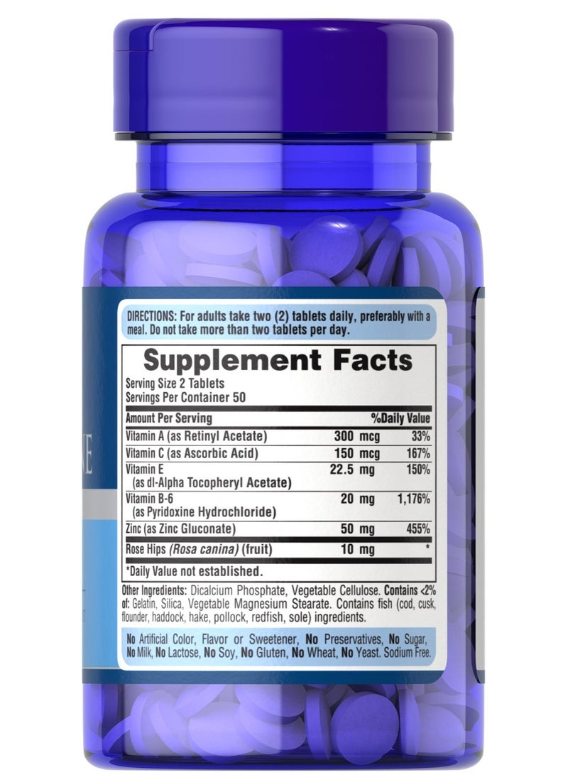 بوريتانز برايد زنك لعلاج حب الشباب من بيوريتانز برايد 100 مضغوطة - Image 3