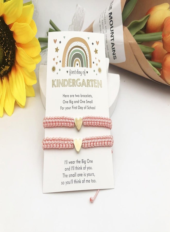 kepvrio First Day of School Bracelet Back to School Gifts Mother Daughter Bracelet Bracelets Matching Heart Wish Bracelet Set for Gifts for Daughter Boys, no gemstone - Image 5