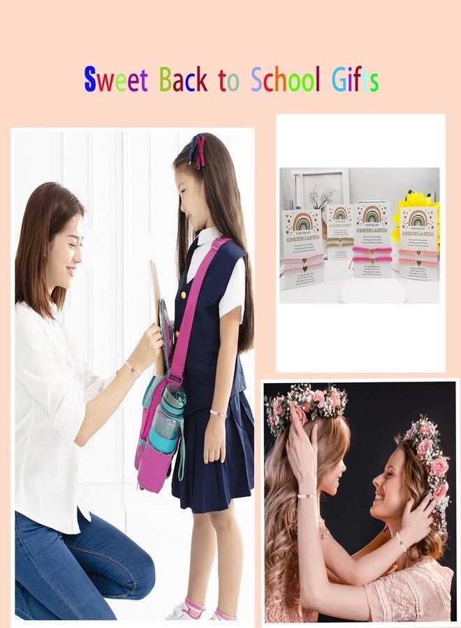 kepvrio First Day of School Bracelet Back to School Gifts Mother Daughter Bracelet Bracelets Matching Heart Wish Bracelet Set for Gifts for Daughter Boys, no gemstone - Image 2