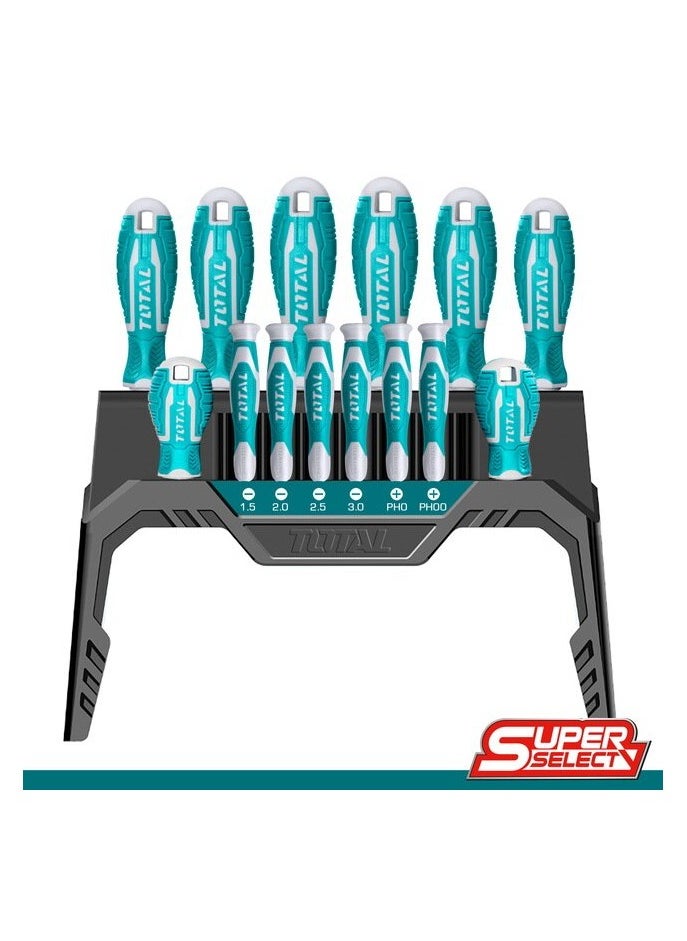 TOTAL - TOTAL 14 Pcs Screwdriver and Precision Screwdriver Set THT250614 - Image 1