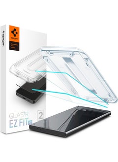 Glastr Ez Fit HD for Samsung Galaxy S24 ULTRA Tempered Glass Screen Protector [2 Pack] with Easy Install Tray