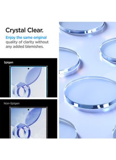 Spigen Glastr Ez Fit HD for Samsung Galaxy S24 ULTRA Tempered Glass Screen Protector [2 Pack] with Easy Install Tray  - Image 4