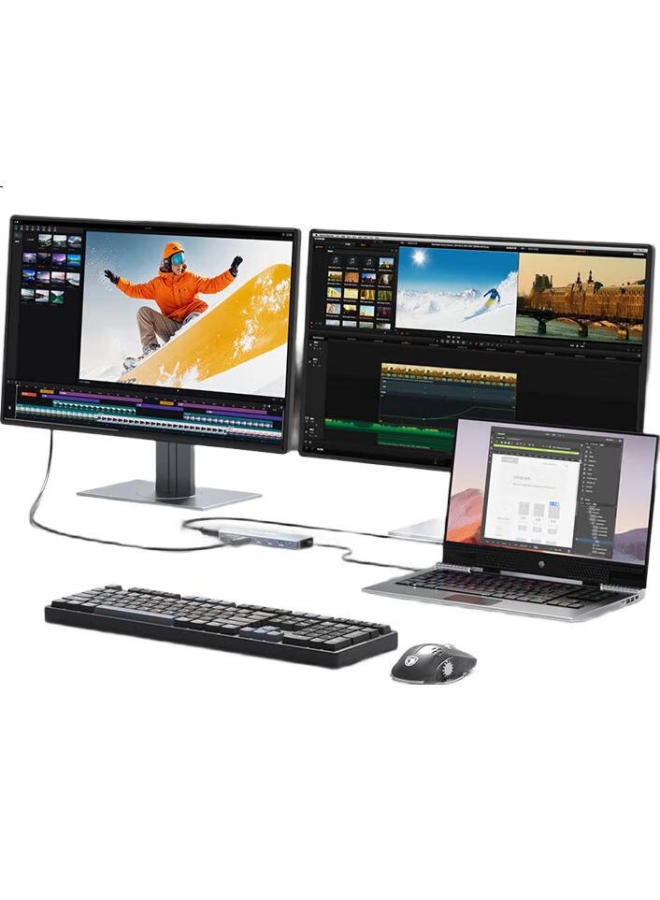 Acasis Type-C Docking Station Usb-C To Hdmi 4K60Hz Multi-Screen Full-Featured C Video Port 10G Adapter Thunderbolt Mac Expansion 0.25M Hb-0101 - Image 3